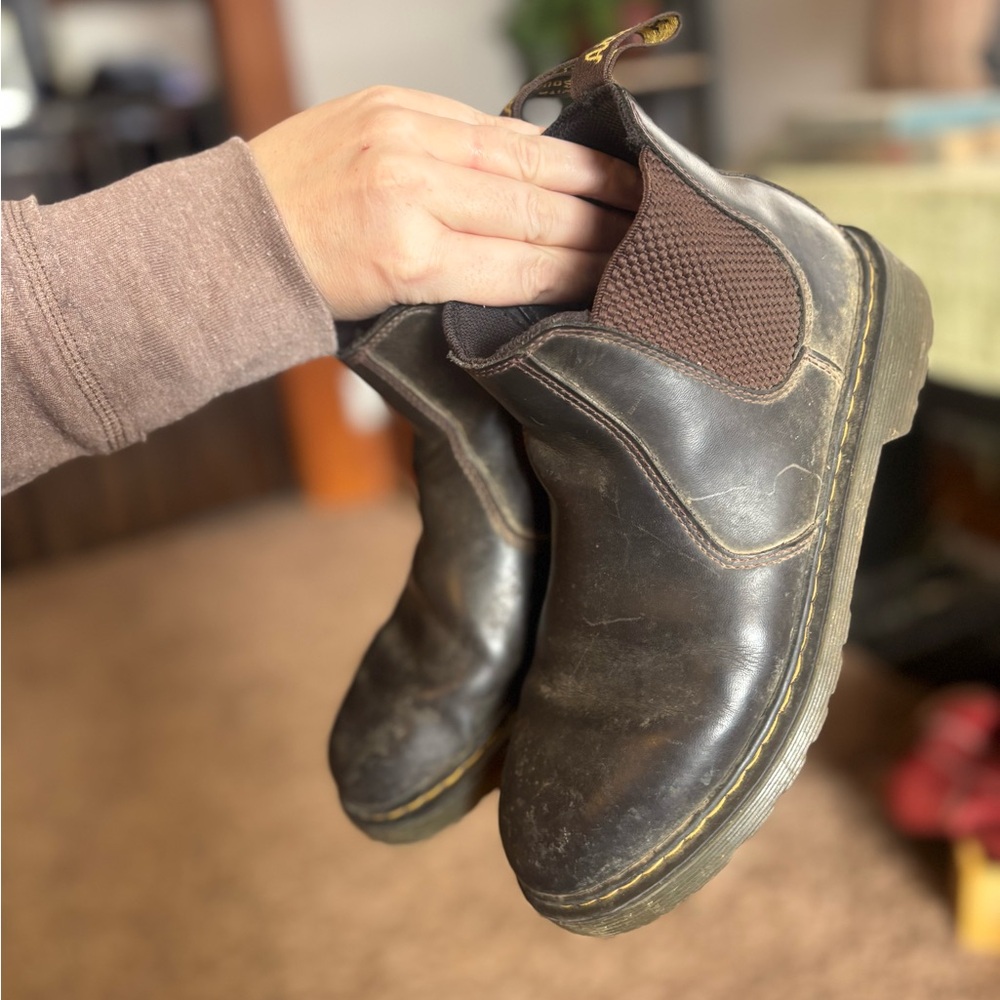 Dr. Martens Black Leather Boots